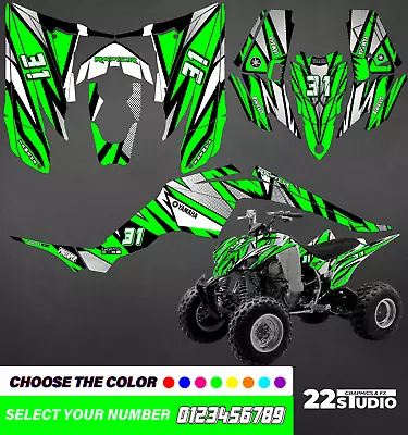 $166 • Buy Yamaha Raptor 350 Graphics Kit 2004 2006 2009 To 2014 Decals Stickers Atv Utv