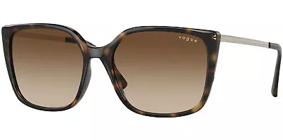 Vogue Women's Dark Havana Stylized Square W/ Gradient Lens - VO5353S W65613 54 • $34.99