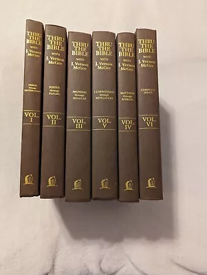 J Vernon McGee Thru The Bible 6 Vol Hardcover Commentary Set • $100