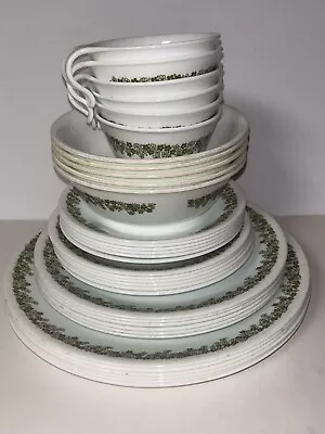 35 Piece Vintage Corelle Spring Blossom Crazy Daisy Dinnerware Set (Lot #1) • $125