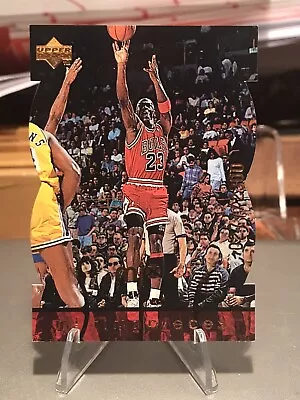 1998 Upper Deck MJx Timepieces #9 Michael Jordan Red Parallel #’d 277/2300 • $5