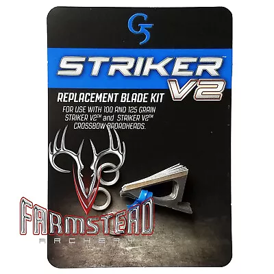 G5 Broadhead Striker V2 100 125 Grain Replacement Blade Kit #00187 • $21.95