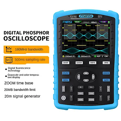 £135.99 • Buy DPOX180H 180Mz Digital Oscilloscope Dual Channel Portable Meter Handheld
