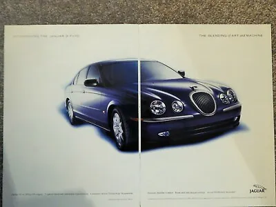 Jaguar S-type Sport Sedan / Michel Jordi Luxe Watches 1999 Vtg Ad Rare Ephemera • $19.66