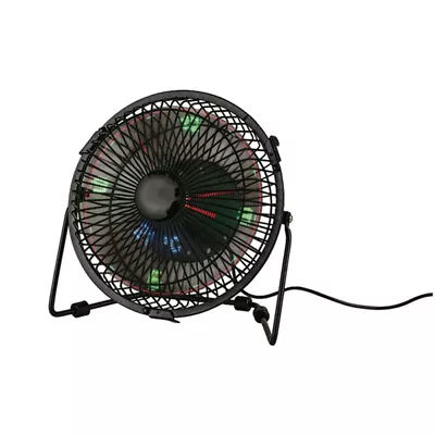 $33.58 • Buy 6in USB Desk Fan With Clock & Temperature USB Powered Adjustable Tilt