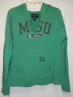 Jansport MSU Michigan State SPARTANS Hooded Sweatshirt Sz XL Women's Raw Edges • $19.99