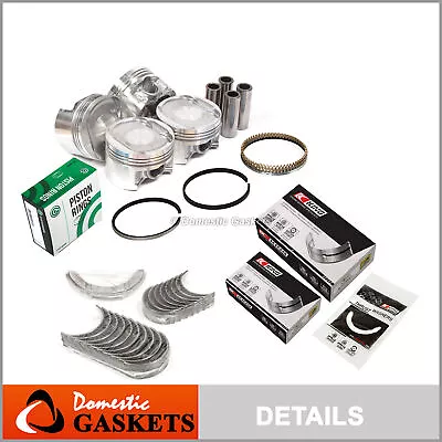 Pistons Bearings Rings Fit 96-00 Honda Civic De Sol SOHC D16Y7 D16Y8 D16Y5 • $149.99