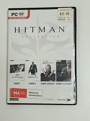 HITMAN COLLECTION -  1 + 2 + Contracts + Blood Money - 2 Discs - PC DVD ROM (A4) • $12.95