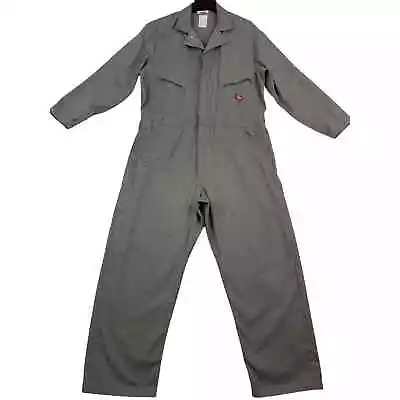 Dickies Deluxe Coveralls Mens Sz 40 Gray Long Sleeve Workwear Mechanics Jumpsuit • $24