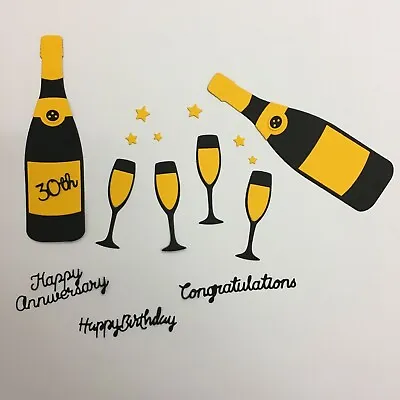 £2.40 • Buy Champagne, Prosecco Birthday, Anniversary, Congratulations Card Toppers