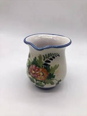 Siena Floral Miniature Pitcher Italian Pottery Vintage Handed Painted • $9.74