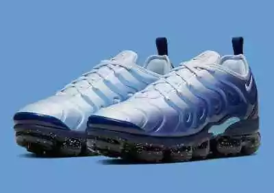 Nike Air VaporMax Plus CK1411-400 White Light Blue Coastal Blue Men's 7.5-14NEW • $194.94