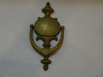 Vintage Heavy Solid Brass Federal Style Door Knocker  8 H No Mounting Hardware • $19.95