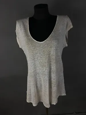 Majestic Paris Womens Top Blouse T-Shirts Linen Size 3 • $20