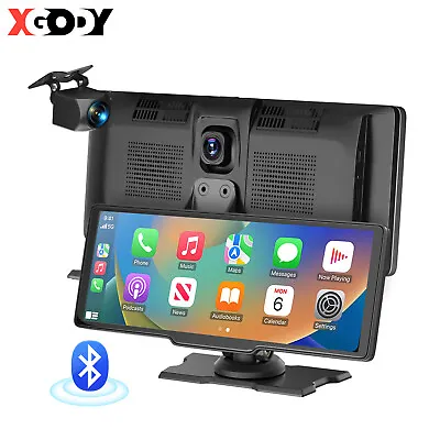 $169.98 • Buy 10.26'' Dash Cam Carplay Wireless Android IOS Bluetooth Car DVR Reversing Camera