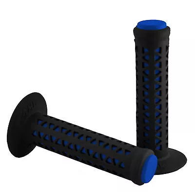 AME Old School BMX Unitron Bicycle Grips - BLACK Over BLUE • $36.99