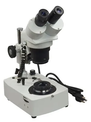 10X-20X-30X-60X Binocular Stereo Darkfield Gem Microscope+Jewelry Clip • $348.99