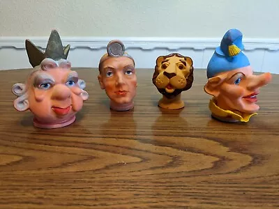 4 Vintage German Rubber Hand Puppet Heads Unbranded • $18