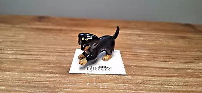 LITTLE CRITTERZ Dog Dachshund  Caboose  Miniature Figurine New FREE SHIP LC808 • $12.99