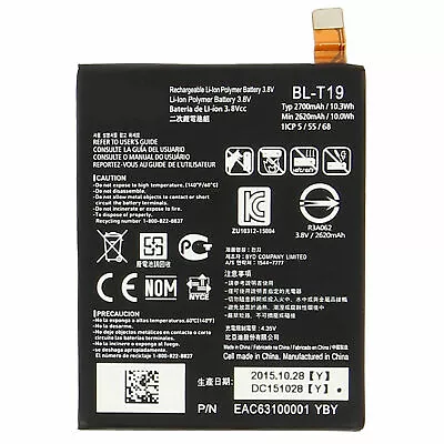 New OEM Original LG BL-T19 2700mAh Battery For Google Nexus 5X H790 H791 H798 • $100