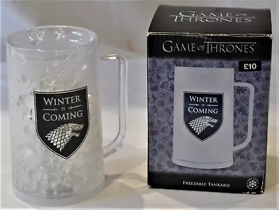 Official Game Of Thrones Winter Is Coming Freezable Tankard Brand New Boxed • £8