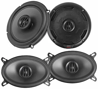 (2) MTX THUNDER65 6.5  240 Watt Car Coaxial Speakers+(2) THUNDER46 4x6  Speakers • $167.91