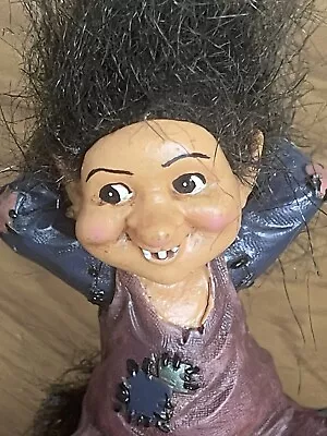 Nyform Lounging Troll Figurine Troll Vintage Resin Made In Sweden Used • $18.33