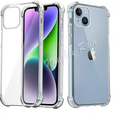 For IPhone 15 14 13 12 11 Pro Max 7 8 Plus SE XS XR Clear Case Shockproof Cover • $6.89