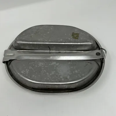 Vintage Original US Military Issue Vietnam Era Wyott Mess Kit W/ Pan & Tray • $15