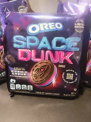 NABISCO OREO Space Dunk Cosmic Creme Chocolate Sandwich Cookies 10.68 Oz • $8.88