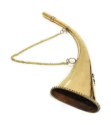 Nautical Brass Fog Horn Marine Signal Whistle Vintage Reproduction Clear Soun... • $74.66