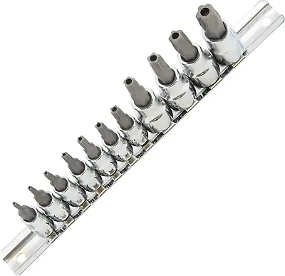 11 Pc 5-POINT Security Star Bit Socket Set Torx Star Tamper Proof Bits W/ Holder • $22.99