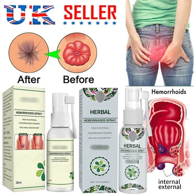 £8.56 • Buy Hemorrhoid Treatment Spray 30ml Powerful A+B 100% Natural Herbal Essence