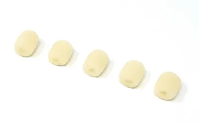 5 PCS Mini Beige Foam Cover Windscreen Windshield For Headset Lapel Microphones • $9.50