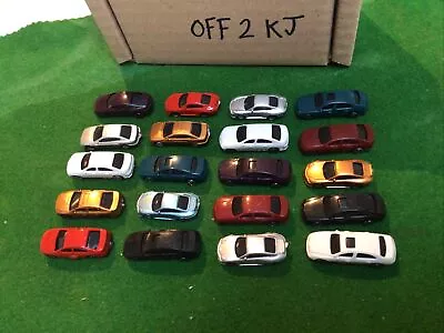 20 Pcs Painted Model Cars  Model Railway  Scenery Detail   Scale N 1:150 Uk Ship • £5.75