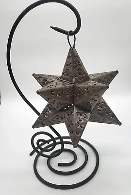 Hanging Moroccan Moravian Metal Star Lantern Lamp Light. Hanger Not Included. • $39.95