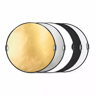 43  110cm 5 In 1 Photography Studio Multi Photo Disc Collapsible Light Reflector • $20.99