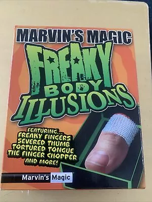 Marvin's Magic Tricks Freaky Body Illusions SEVERED THUMB ETC &  DVD NEW SEALED • £11.99