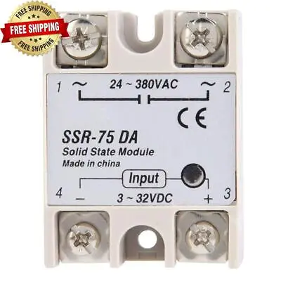 Romantic Presentrelay Relay 12v Solid State Relay 75a Solid State Relay Dc-a • $16.98