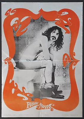 +++ 1967 (1980) FRANK ZAPPA  Toilet Poster  Silver Zappa  • $199.95