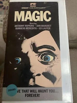 Magic (VHS) Embassy Home Entertainment Anthony Hopkins Ann-Margret • $19.99