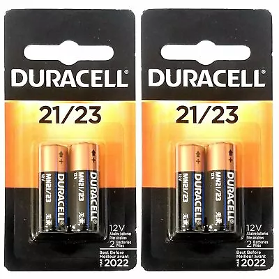 4 Pack Duracell A23 12 Volt Battery MN21 MN23 23AE 21/23 GP23 23A 23GA Mar-2023 • $9.05