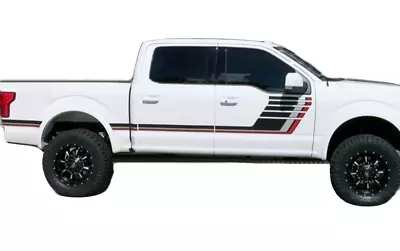 2 PCS Graphic Side Door Stripe Car Sticker For Ford F-150 5.7ft Bed Trunk Decal • $75.19