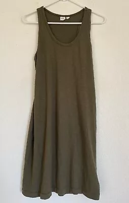 GAP Womens Olive Green Cotton/Modal Tank Dress Sz M • $16.99