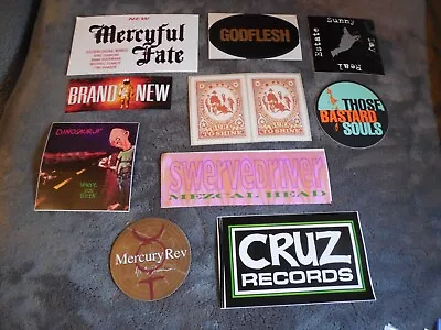 Rock Pop Metal Promotional Sticker Set Of 10 Stickers Lot#79 • $7