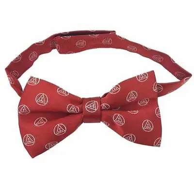 Masonic Royal Arch Silk RA Bow Tie With Tau Red & White • $27