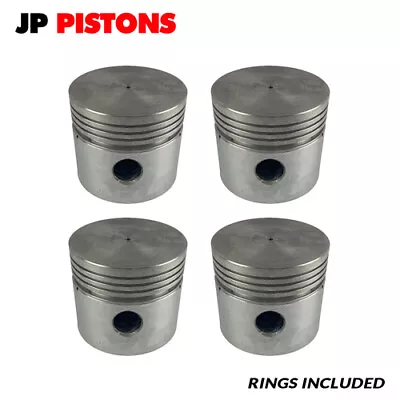 Flat Top Piston & Ring Set 040  FOR MG MGB 3 Main 1962-1964 • $549.64