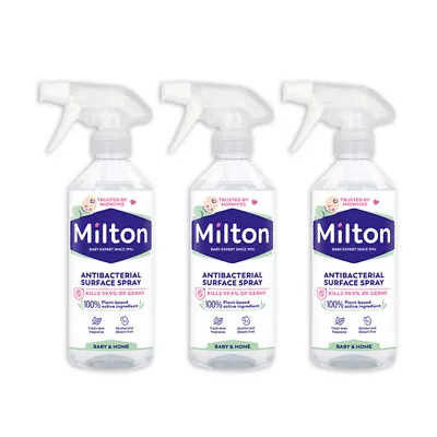 3x Milton Antibacterial Surface Spray Baby/Home Household Grade Mint/Lemon 500ml • $32