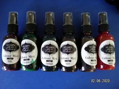 £4 • Buy Beautiful Stamps Away Colour Mists. 75ml. Choice Of 6 Colours. (DR9)