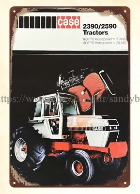 1978 CASE 2390 Tractors Horsepower Barnyard Country Decoration Metal Tin Sign • $18.87